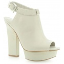BOTKI GUESS JUNITA SPUNTATO OPEN TOE LEATHER