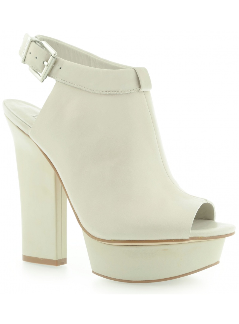 BOTKI GUESS JUNITA SPUNTATO OPEN TOE LEATHER