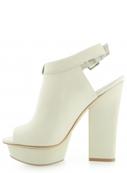 BOTKI GUESS JUNITA SPUNTATO OPEN TOE LEATHER