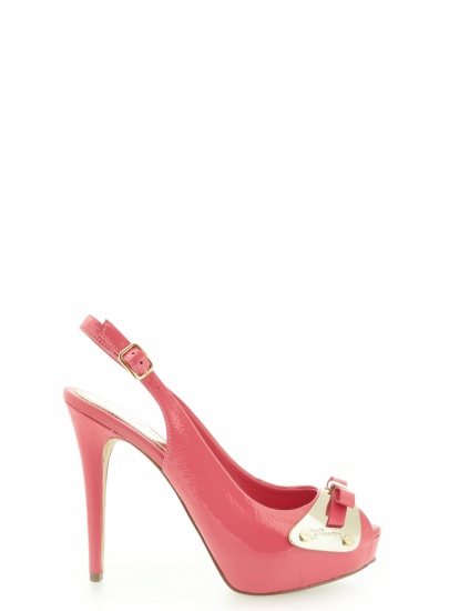 CZÓŁENKA GUESS PITANE SPUNTATO OPEN TOE PATENT