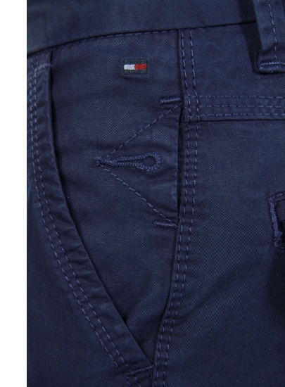 Chłopięce Spodnie TOMMY HILFIGER Freddy Chino Garment Dyed Medieval Blue
