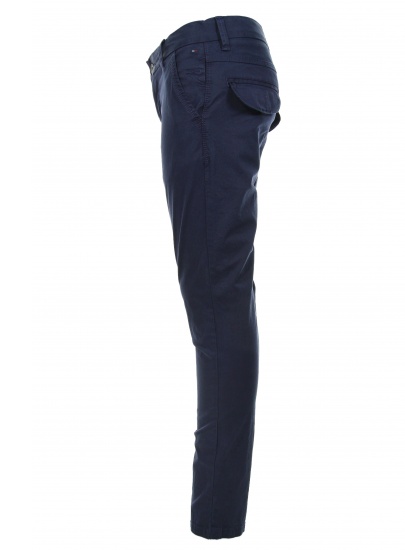Chłopięce Spodnie TOMMY HILFIGER Freddy Chino Garment Dyed Medieval Blue