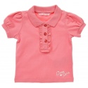 BLUZKA GUESS SHORT SLEEVE POLO CORAL PINK