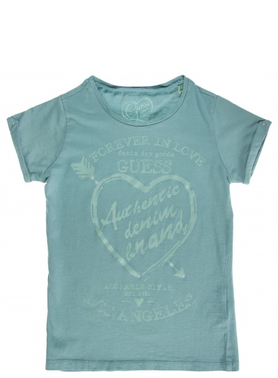 BLUZKA GUESS SHORT SLEEVE T-SHIRT AQUA MARINE
