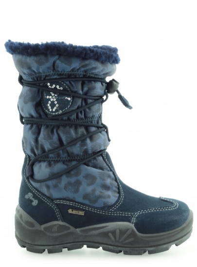 ŚNIEGOWCE Z GORE-TEX PRIMIGI MARTINA E SCAMOSCIATO NYLON NAVY BLUE
