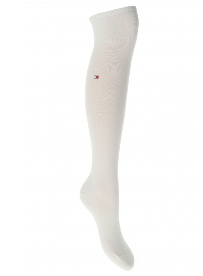 ZAKOLANÓWKI TOMMY HILFIGER WOMEN 98% COTTON KNEEHIGH 1P WHISPER WHITE