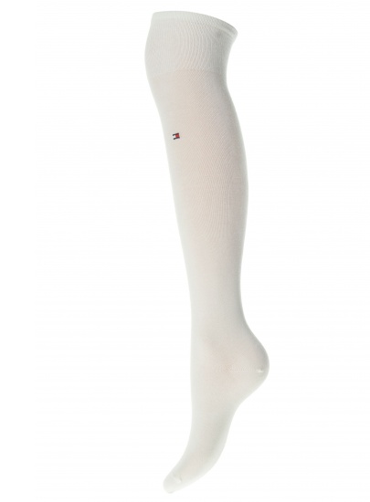 ZAKOLANÓWKI TOMMY HILFIGER WOMEN 98% COTTON KNEEHIGH 1P WHISPER WHITE