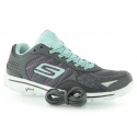 BUTY SPORTOWE SKECHERS WOMEN'S GO WALK 2 FLASH CHARCOAL BLUE