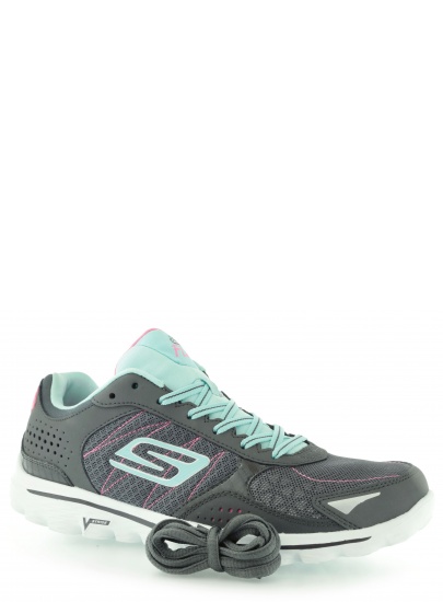 BUTY SPORTOWE SKECHERS WOMEN'S GO WALK 2 FLASH CHARCOAL BLUE