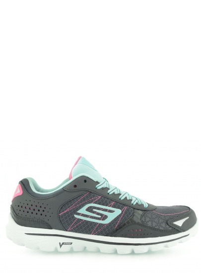 BUTY SPORTOWE SKECHERS WOMEN'S GO WALK 2 FLASH CHARCOAL BLUE
