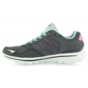 BUTY SPORTOWE SKECHERS WOMEN'S GO WALK 2 FLASH CHARCOAL BLUE
