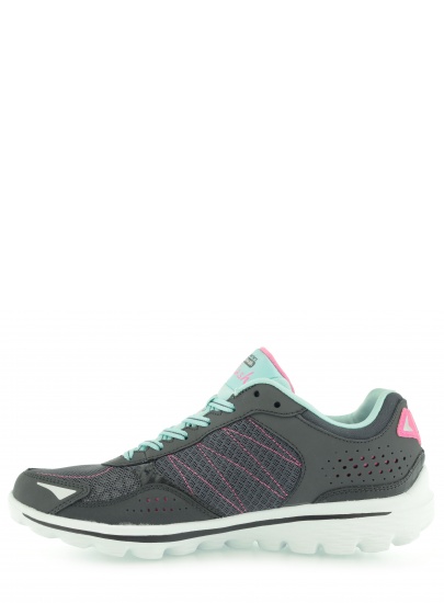 BUTY SPORTOWE SKECHERS WOMEN'S GO WALK 2 FLASH CHARCOAL BLUE