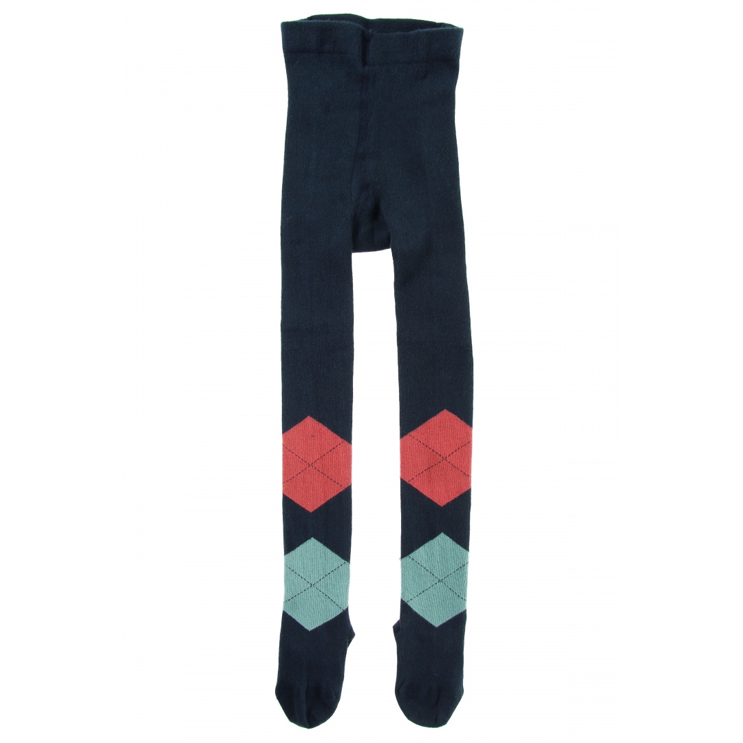 Rajstopy TOMMY HILFIGER Kids Blowup Argyle Tights 563 Midnight Blue (1-Pak)