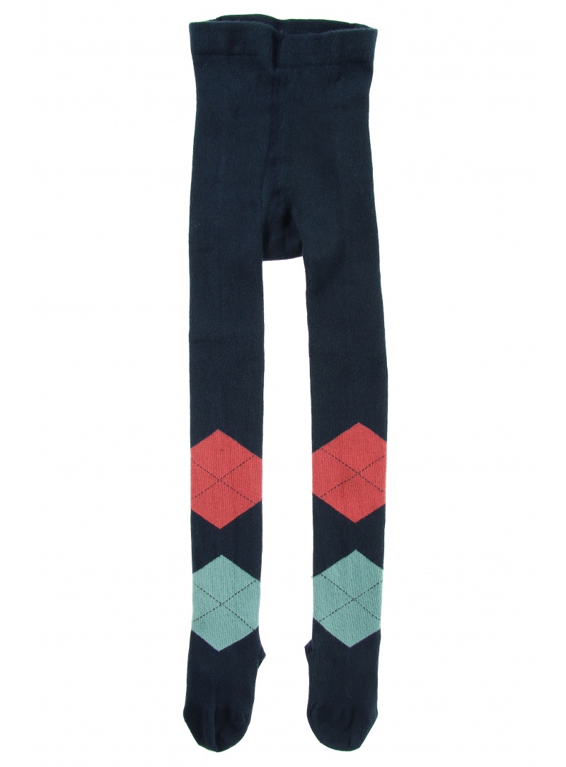 Rajstopy TOMMY HILFIGER Kids Blowup Argyle Tights 563 Midnight Blue (1-Pak)
