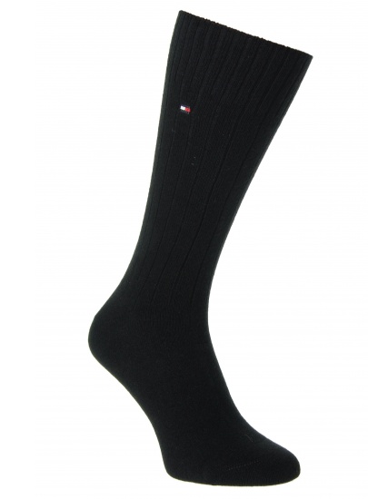 SKARPETKI TOMMY HILFIGER MEN SOCK WASHINGTON CASHMERE BLEND BLACK (1-PAK)