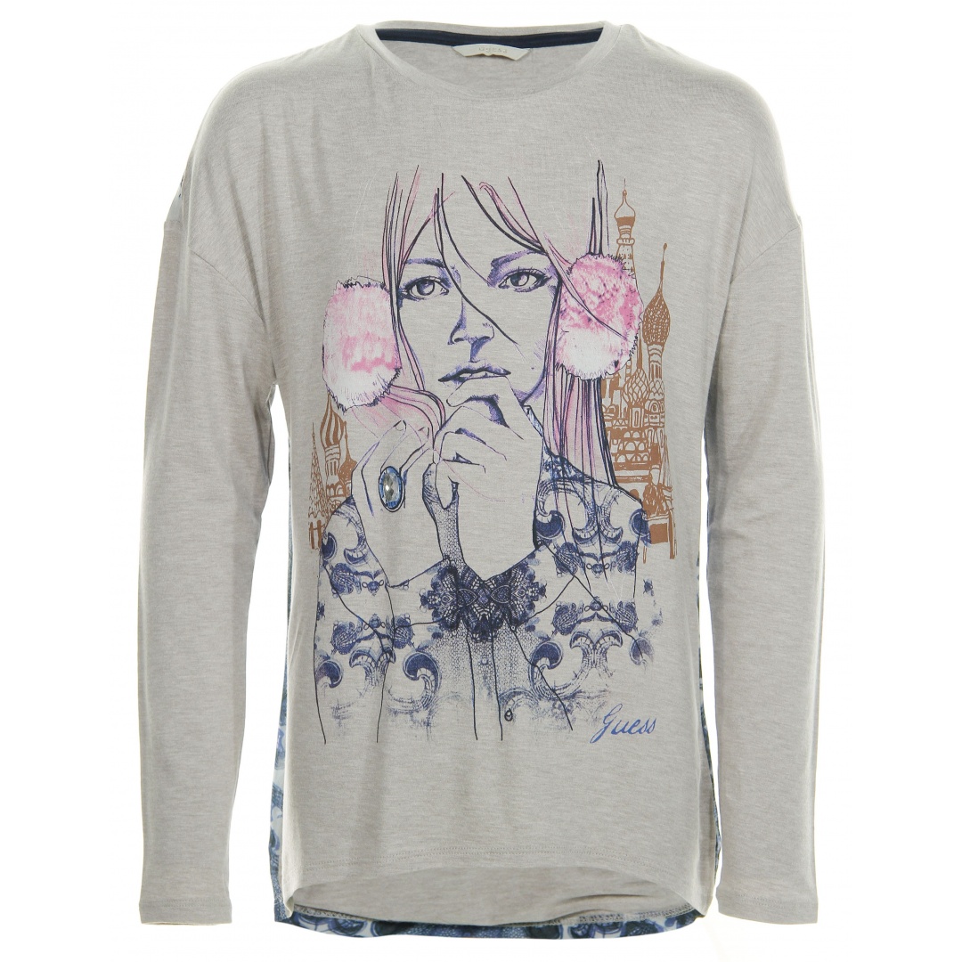 BLUZKA GUESS LONG SLEEVE T-SHIRT J43I3300IU2 H103