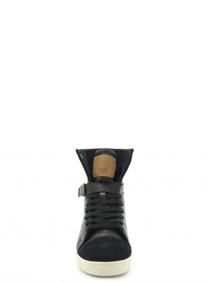 TRAMPKI NAPAPIJRI JADA LEATHER SILK SUEDE BLACK