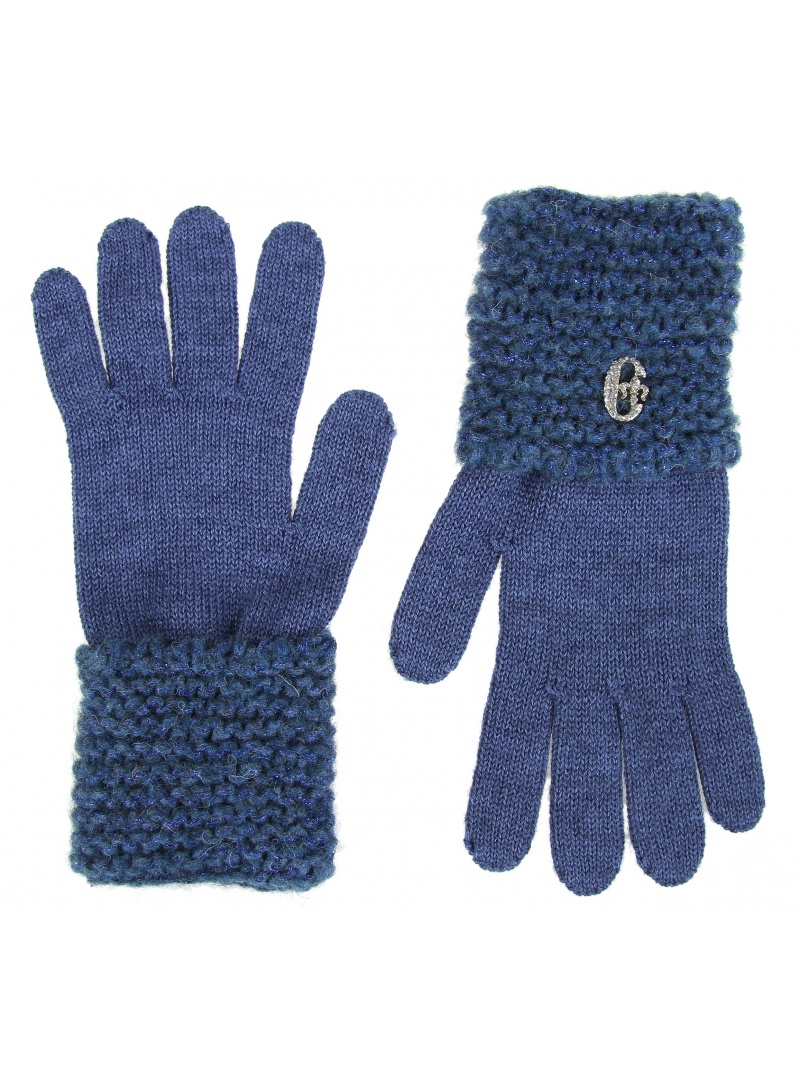 RĘKAWICZKI CONTE OF FLORENCE KNITTED GLOVES BLUE