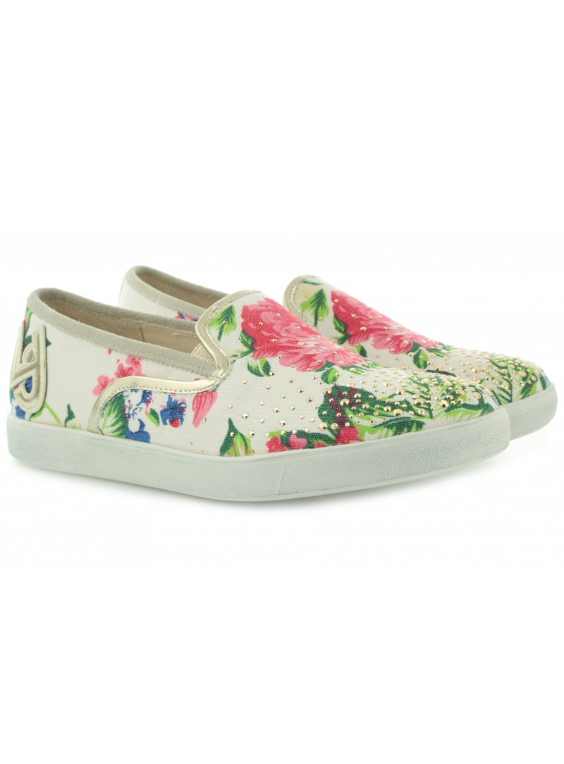 PÓŁBUTY LIU JO SLIP-ON JACKIE WHITE COTTON