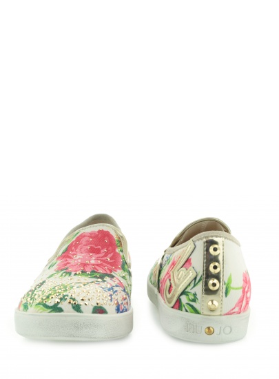 PÓŁBUTY LIU JO SLIP-ON JACKIE WHITE COTTON