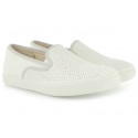 PÓŁBUTY LIU JO SLIP-ON MARY WHITE COTTON