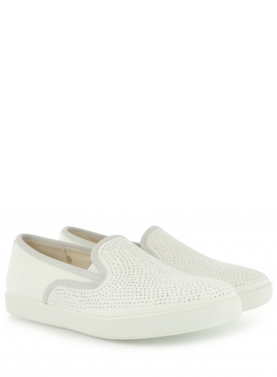 PÓŁBUTY LIU JO SLIP-ON MARY WHITE COTTON