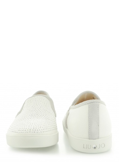 PÓŁBUTY LIU JO SLIP-ON MARY WHITE COTTON