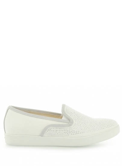 PÓŁBUTY LIU JO SLIP-ON MARY WHITE COTTON