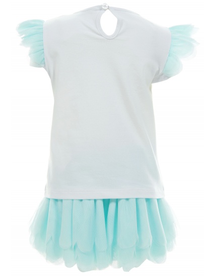 KOMPLET KOSZULKA I SPÓDNICZKA COMPLETO PRIMIGI T-SHIRT CON GONNA PARADISE