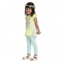 KOMPLET TUNIKA I LEGGINSY PRIMIGI COMPLETO T-SHIRT CON LEGGINGS LIMELIGHT