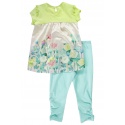 KOMPLET TUNIKA I LEGGINSY PRIMIGI COMPLETO T-SHIRT CON LEGGINGS LIMELIGHT