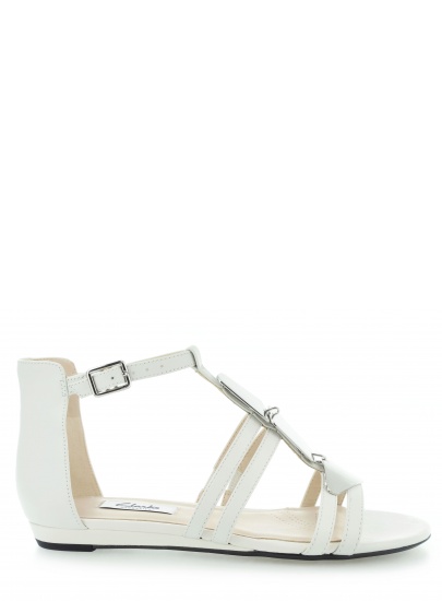SANDAŁY CLARKS STUDIO STAR WHITE LEATHER
