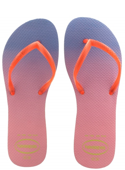 JAPONKI HAVAIANAS FLAT SUNSET LIME GREEN STRAWBERRY