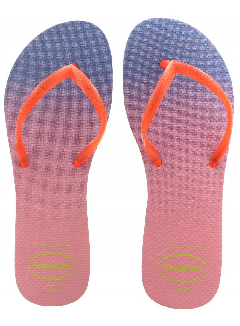 JAPONKI HAVAIANAS FLAT SUNSET LIME GREEN STRAWBERRY