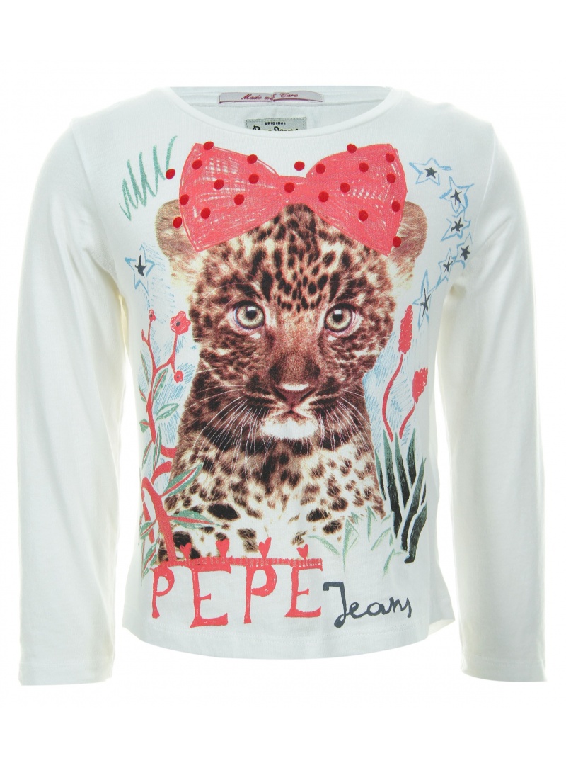 BLUZKA PEPE JEANS TRICIA PG500797 KIDS OFF WHITE BLUZKA PEPE JEANS TRICIA PG500797 KIDS OFF WHITE