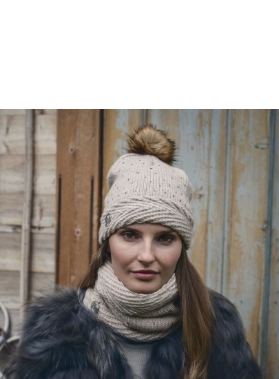 Czapka Buff Knitted & Polar Aura Cru Chic
