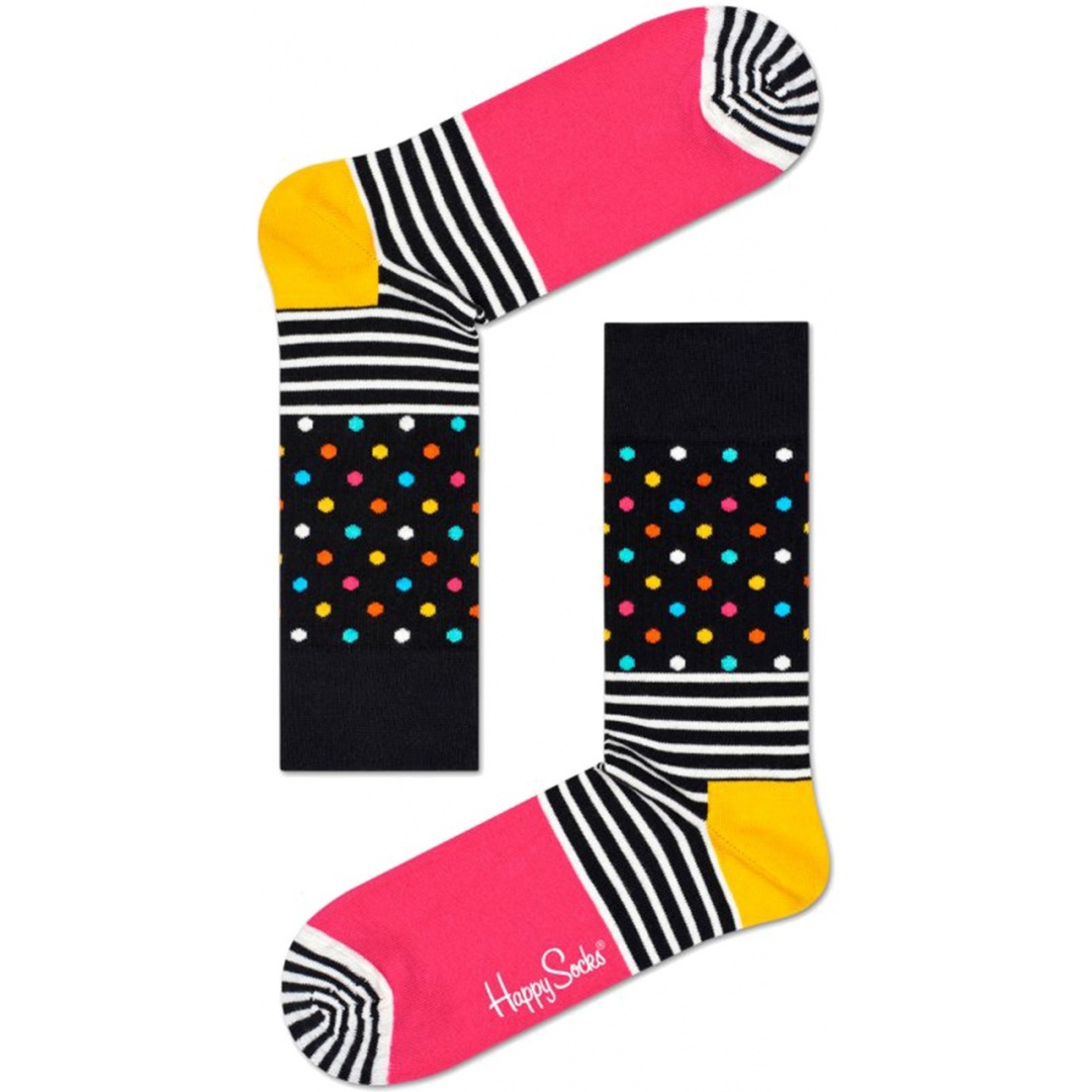 SKARPETY HAPPY SOCKS STRIPES & DOTS SDO01-9000