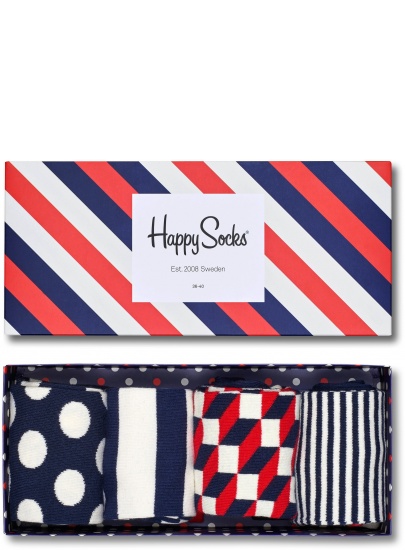 SKARPETKI HAPPY SOCKS XBDO09-6000 (4-PAK)