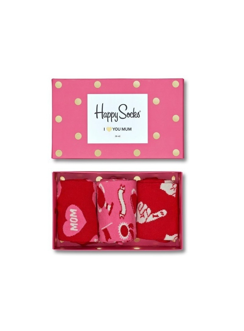 GIFT BOX SKARPETY NA DZIEŃ MATKI HAPPY SOCKS XMOT08-4000 (3-PAK)