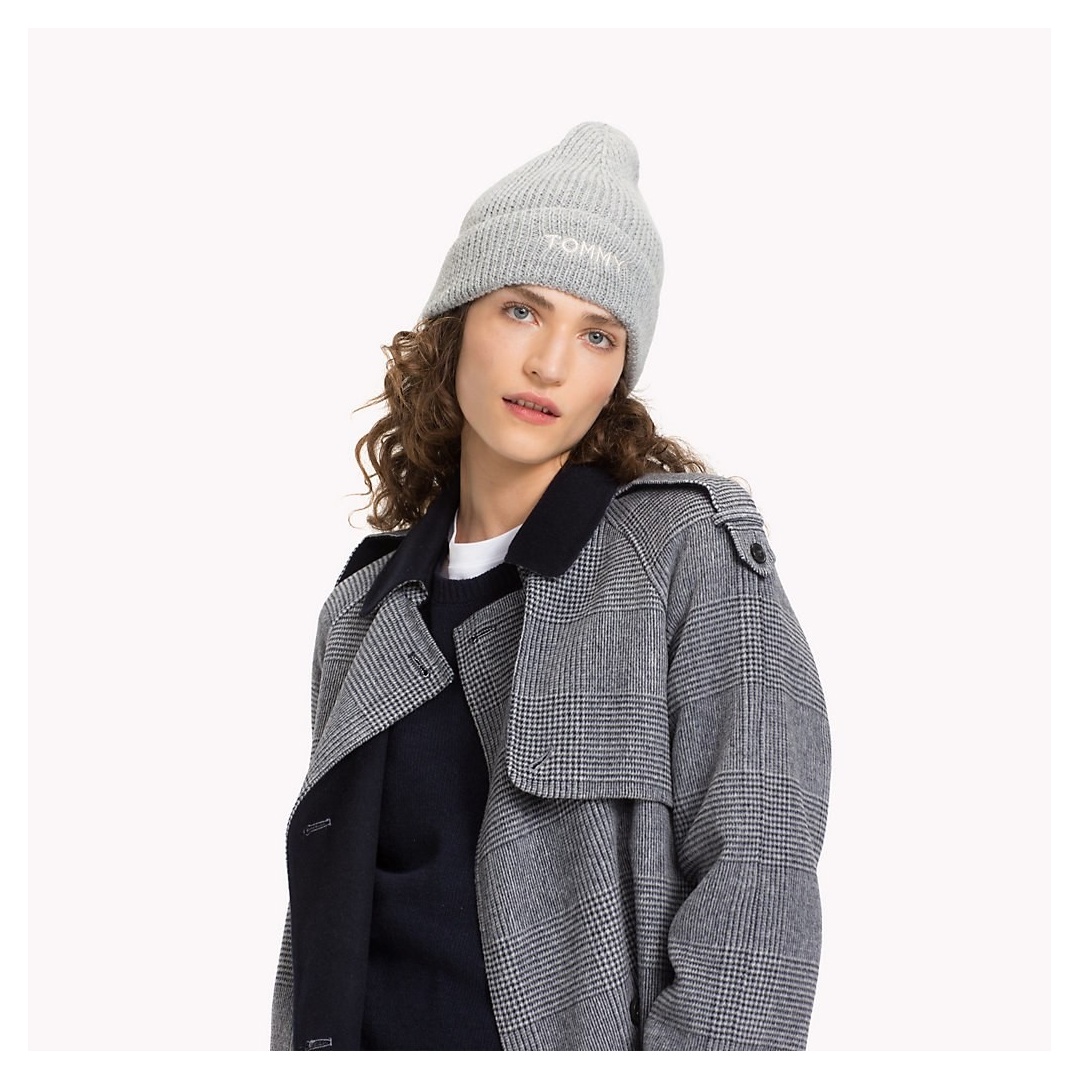 Czapka TOMMY HILFIGER Effortless Knit AW0AW05950 050