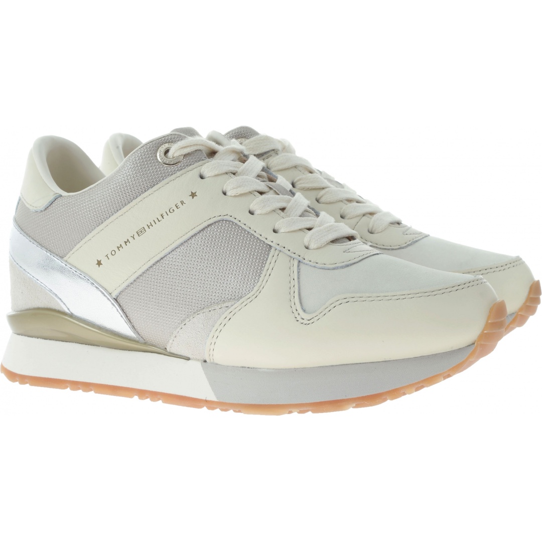 Półbuty Sportowe TOMMY HILFIGER Sneaker Wedge 121 Whisper - Sportowe