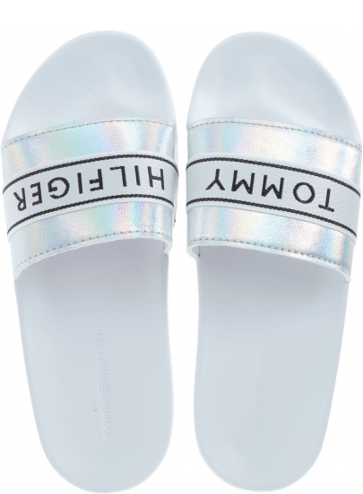 Klapki TOMMY HILFIGER Mirror Sparkle Beach - Klapki