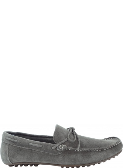 MOKASYNY FILIPE SHOES 9599 GREY - Mokasyny