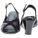 SANDAŁY NA KLINIE ZODIACO F063 BLACH - Sandały