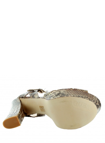 SANDAŁY GUESS PEGANA2 SANDALO LEATHER BEIGE - Sandały