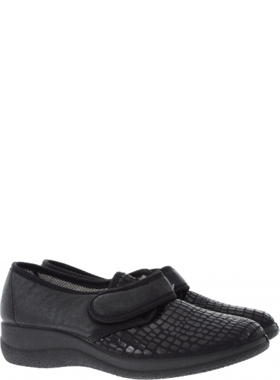 PÓŁBUTY NA RZEPY COMFORT SHOES 4218 - Półbuty