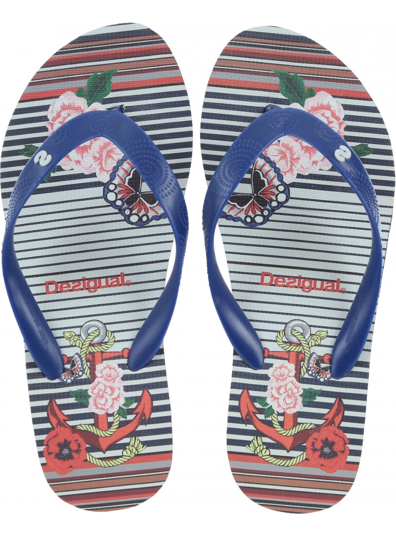 JAPONKI NA KOTURNIE DESIGUAL 18SSHF20 5074 - Japonki