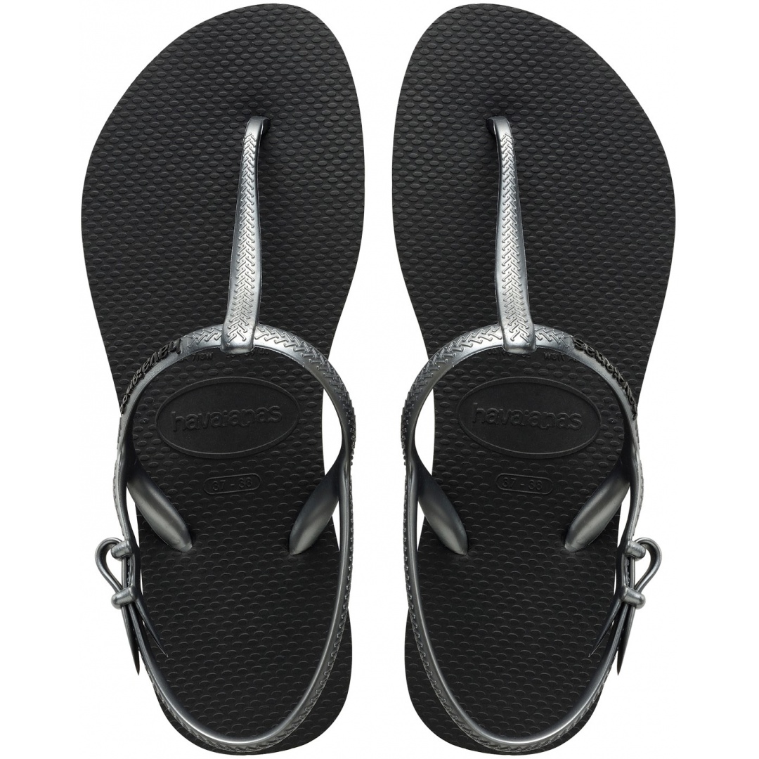 JAPONKI SANDAŁKI HAVAIANAS FREEDOM BLACK - Sandały