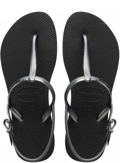 JAPONKI SANDAŁKI HAVAIANAS FREEDOM BLACK - Sandały