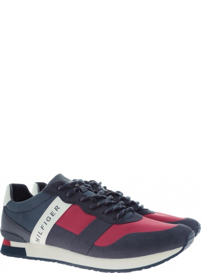 Półbuty TOMMY HILFIGER Printed Material FM0FM01623 020 - Trampki